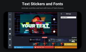 KineMaster MOD APK Pro - Text, Stickers and Fonts